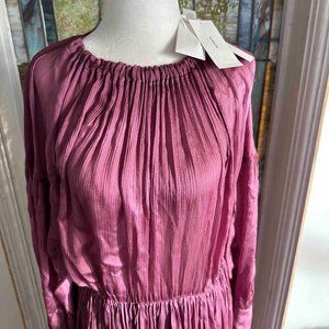 Vince Mauve Shirred Dress NWT!